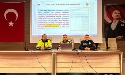 Tavşanlı’da okul servis sürücülerine eğitim verildi