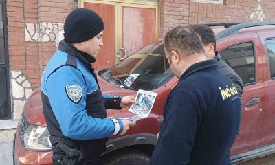 Polis ekipleri vatandaşlara hırsızlıklar hakkında bilgilendirme broşürü dağıttı