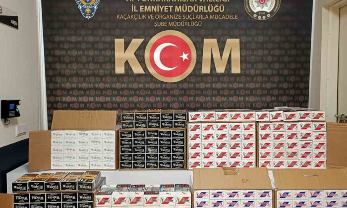 80 bin adet sahte bandrollü boş makaron ele geçirildi