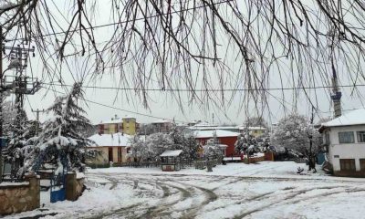 Hisarcık’ta kar yok, Karbasan köyünde kar kalınlığı 15 santimetre