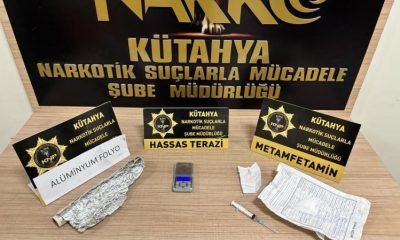 Kütahya’da uyuşturucu satıcısının evinde 24,17 gram uyuşturucu bulundu