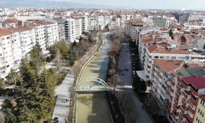 Porsuk Çayı’nın rengi yağışlar sonrası değişti