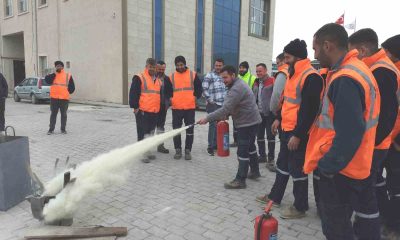 Kütahya 30 Ağustos OSB personeline temel yangın eğitimi