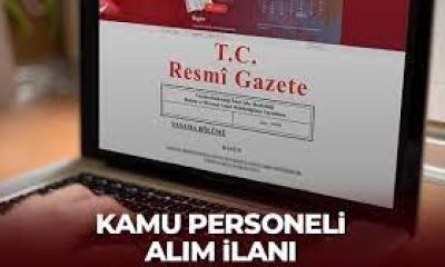 Kamu personeli alım ilanı Resmi Gazete’de