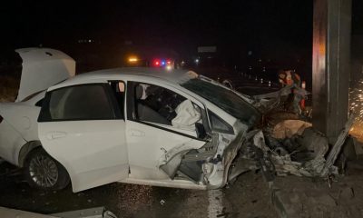 Eskişehir’de feci kaza: 190 kilometre hızla direğe çarpan otomobilin sürücüsü hayatını kaybetti (Video Haber)