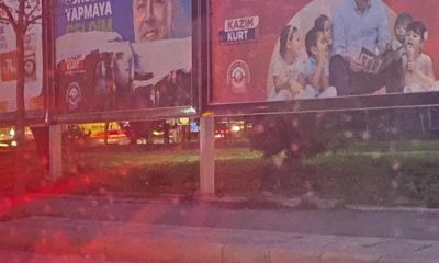 Özkan Alp’in pankartlarına çirkin saldırı