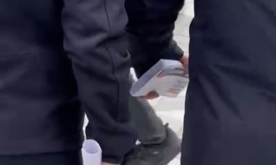 Odunpazarı Belediyesi Zabıtaları  Esnafa CHP antetli  broşür dağıtırken görüntülendi