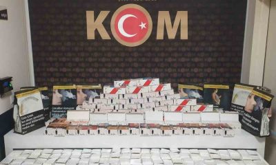 Afyonkarahisar’da binlerce adet boş ve doldurulmuş makaron ele geçirildi