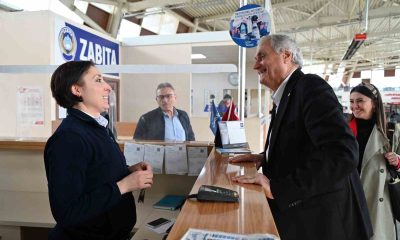 Başkan Bakkalcıoğlu terminal esnafını ziyaret etti