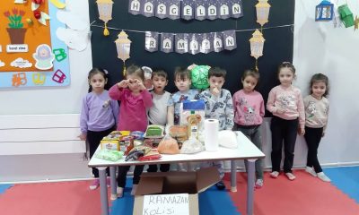 Hisarcıklı miniklerden ihtiyaç sahibi ailelere Ramazan kolisi