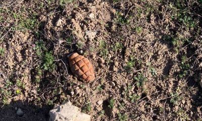 Afyonkarahisar’da patlamamış el bombası bulundu