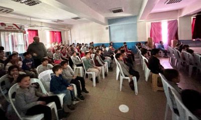 Simav’da ilk ve ortaokul öğrencilerine bağımlılıkla mücadele anlatıldı