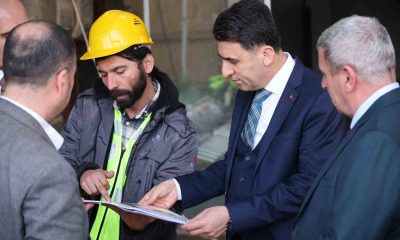 Vali Aygöl, tarihi Mehmet Paşa Kervansarayı’nda incelemelerde bulundu
