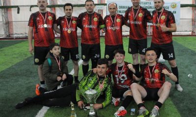 Kütahya OBM halı saha futbol turnuvasında şampiyon Tavşanlı