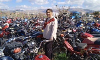 Yediemin otoparkındaki motosikletler geri dönüşüme gönderildi