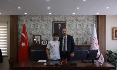 Sporcuya turnuva öncesi destek oldu