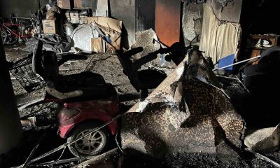 Yangında kullanılamaz hale gelen 3 bloklu apartman tahliye ediliyor