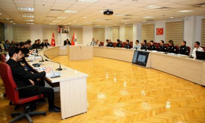 İl Emniyet Müdürlüğü ekipleri Asayiş Değerlendirme Toplantısı düzenledi
