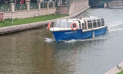 Bayram için gelen Eskişehir’e gelen turistler Porsuk Çayı’nın tadını çıkardı
