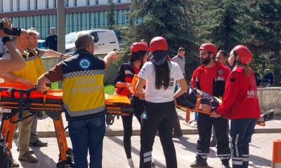 ESOGÜ Hastanesi’nde yangın tatbikatı yapıldı