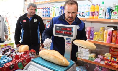 Günyüzü zabıta ekiplerinden ekmek gramaj denetimi