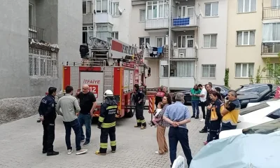 Balkondan kaçmaya çalışan aranan şahsı mahsur kaldığı yerden kurtarıldı