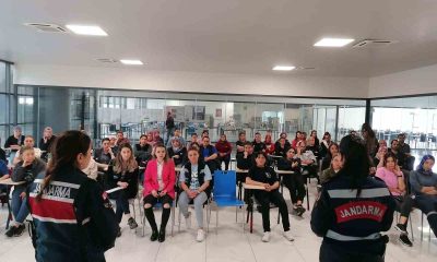 Jandarmadan fabrika çalışanlarına bilgilendirme