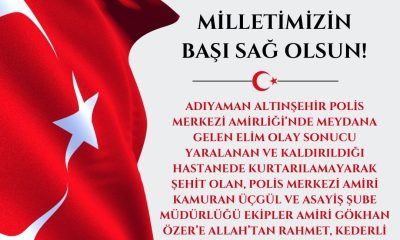 Vali Aksoy’dan Adıyaman’daki olayla ilgili baş sağlığı mesajı