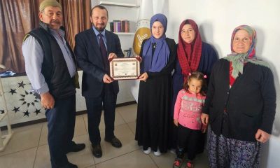 Simav’da 3 kız öğrenci hafız oldu