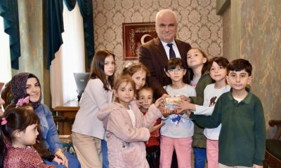 Minik öğrencilerden Filistin’e destek