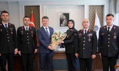 İl Jandarma Komutanı Demir, Emniyet Müdürü Ağırlar’ı ziyaret etti