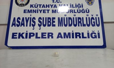 Kütahya’da bir şahsın üzerinde uyuşturucu ele geçirildi