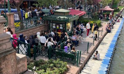 Gondola binmek isteyen vatandaşlar kuyruğuna sebep oldu