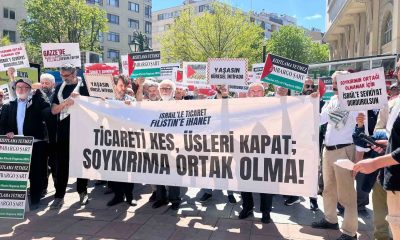 İsrail’le ticari ilişkilerin son bulması için eylem yapıldı