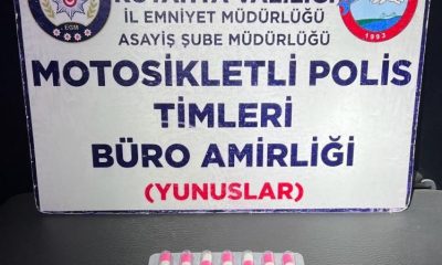 Kütahya’da Yunus Timleri bir kişiden uyuşturucu hap ele geçirdi