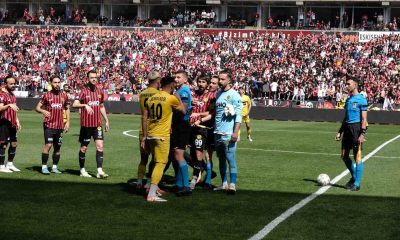 Eskişehirspor – 1926 Polatlı Belediyespor maçı başlamadan futbolcular arasında kavga çıktı