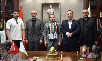 Kardeş şehir Salfeet’ten hayırlı olsun ziyareti