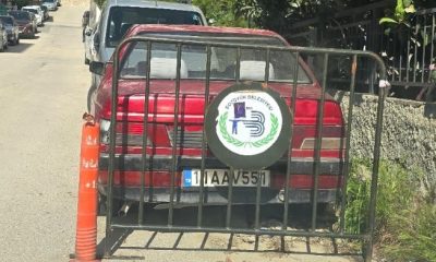 Bozüyük Belediyesine ait demir güvenlik bariyeri Bilecik’te
