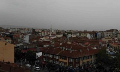 Eskişehir’de toz taşınımının etkisi havadan görüntülendi
