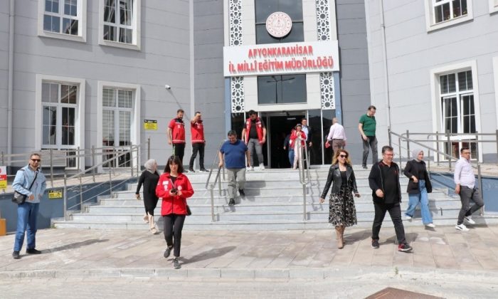 Afyonkarahisar’da Deprem Tatbikatı ve Bina Tahliye Eğitimi