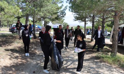 Günyüzü’ndeki ormanlık alanda mıntıka temizliği yapıldı