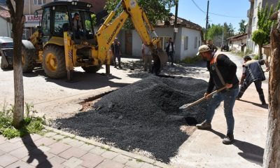 İnönü Belediyesi asfaltlarda yama çalışması başlattı