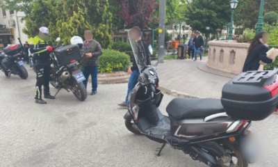 Yaya bölgelerinde motosiklet ve motorlu bisiklet kullanan 63 sürücüye ceza kesildi