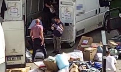 Kargo çalışanlarının pes dedirten çalışma yöntemi: Paketleri böyle fırlattılar (Video Haber)
