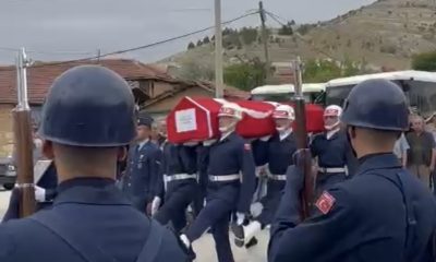 Kıbrıs gazisi askeri törenle son yolculuğuna uğurlandı
