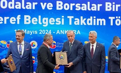 Sinan Özeçoğlu Belgesini Cumhurbaşkanı Erdoğan’dan aldı
