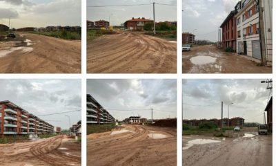 Belediye İmar’a Açtığı Kızılyer’in yolunu ve altyapısını  yapmadı, Lüks Konutlar  çamur deryasına döndü