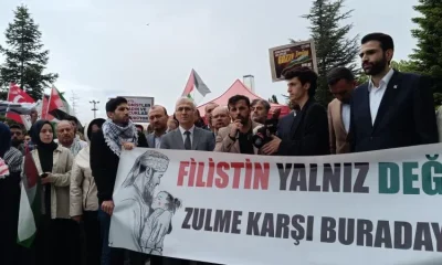 ESOGÜ’de Filistin’e destek yürüyüşü gerçekleştirildi