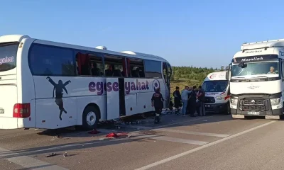 Otobüs kazasında acı haber geldi: 1 ölü, 16 yaralı