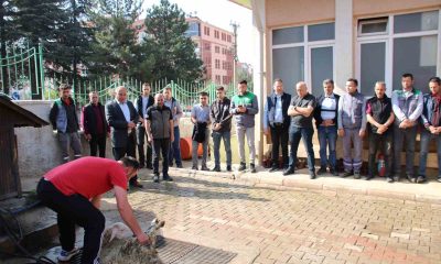 Kütahya Orman Bölge Müdürlüğünde ’kazasız bir yangın sezonu’ için kurban kesildi